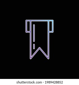 Bookmark blue gradient vector icon