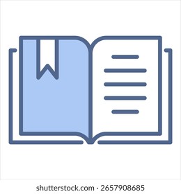 Ilustração do vetor de ícone azul marcador