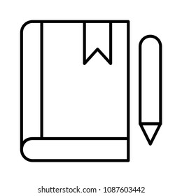 bookmark book pencil 