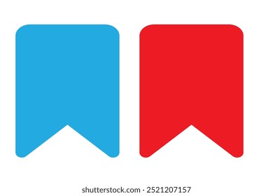 Iconos de Botón de marcadores. Conjunto de Botones planos, de color, marcadores, diseño de Botones para redes sociales, marcadores. Iconos del vector