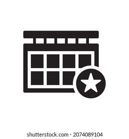 Icono de calendario de marcadores - Icono de fecha de marcador