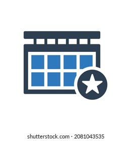  Bookmark Calendar Icon - Bookmark Date Icon