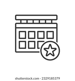 Bookmark Calendar Icon - Bookmark Date Icon