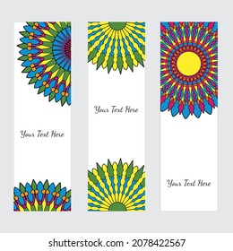 bookmark card royal and traditionally designed and decorative for book readers, mandala, creative card, bookmark,