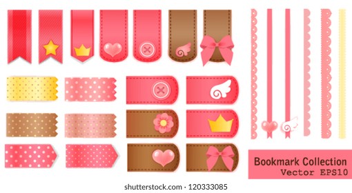 Bookmark Collection Vector EPS10