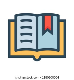 bookmark color line icon