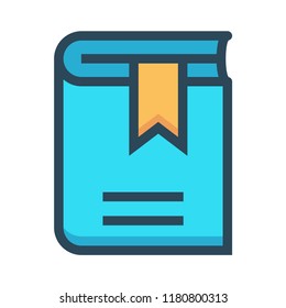 bookmark color line icon