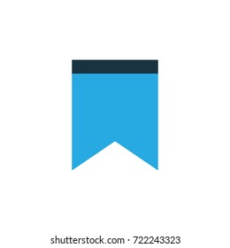 Bookmark Colorful Icon Symbol. Premium Quality Isolated Pennant Element In Trendy Style.