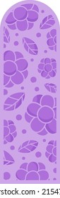 Bookmark design. Paper book mark template. Abstract pattern style book separator. Decorative bookmark set. Baby bookmark design for book, notepad. Bookmark banner texture. Vector illustration.
