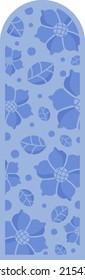Bookmark design. Paper book mark template. Abstract pattern style book separator. Decorative bookmark set. Baby bookmark design for book, notepad. Bookmark banner texture. Vector illustration.