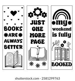 Bookmark design with Quotes Bundle