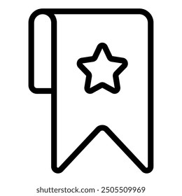 Bookmark digital marketing icon illustration