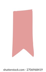 Lesezeichen-Doodle-Symbol. Vektorsymbol für Doodle-Illustration, einzeln auf weißem BG.