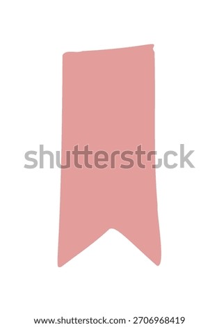 bookmark doodle icon. Vector doodle illustration icon isolated on white bg.