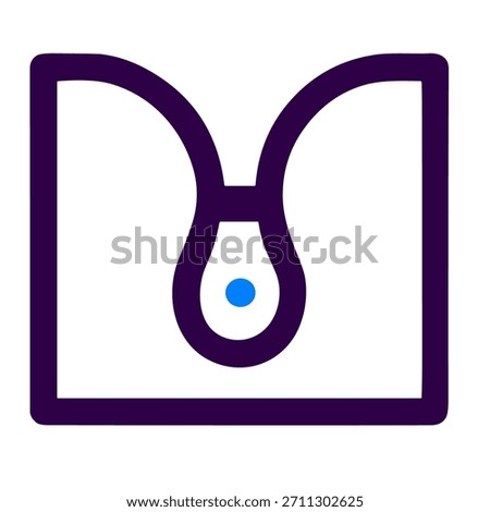 Bookmark favor icon. A linear vector illustration of bookmark favor isolated on white background.