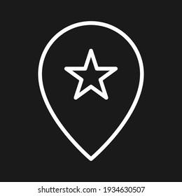 Bookmark, favorite, location icon vector image. Can also be used for Navigation. Suitable for use on web apps, mobile apps and print media.