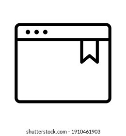 Bookmark, favorite, page icon vector image. Can also be used for Web Marketing. Suitable for use on web apps, mobile apps and print media.