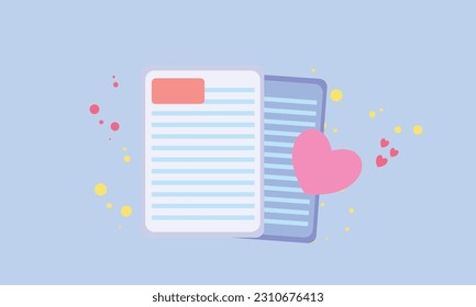 Bookmark or favorite vector icon concept. white clipboard task management todo check list. Reading mark symbol on website. love content for note book.