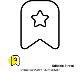 Bookmark Favorite Vector Line Icon