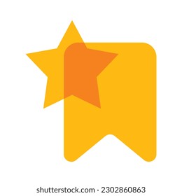 bookmark favorites star yellow Icon button