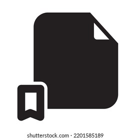 Bookmark Files Icon Solid Style