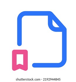 Bookmark Files Icon Two Tone Color