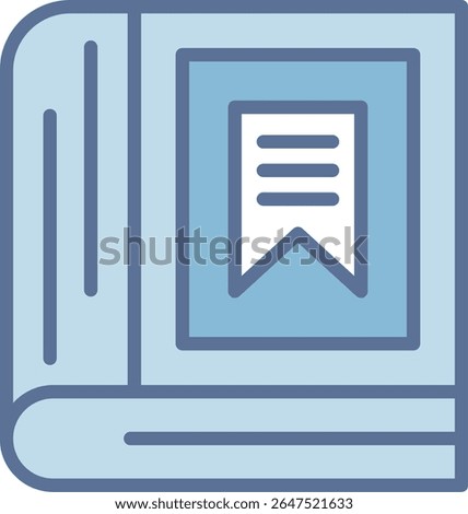 Bookmark Filled Blue Tone Icon