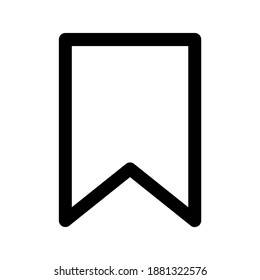 bookmark flag icon vector perfect for any purposes isolated on white background