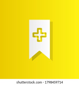 Marcador con icono más blanco con sombra