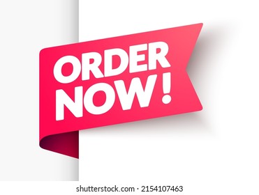 Bookmark Flag With Text Order Now