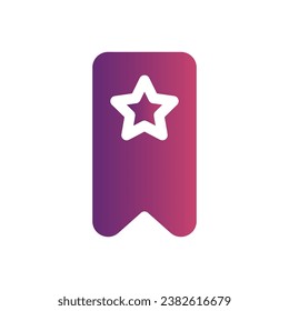 bookmark flat gradient icon logo for website, application, printing, document, poster design, etc, Suitable for web Design,Logo,App