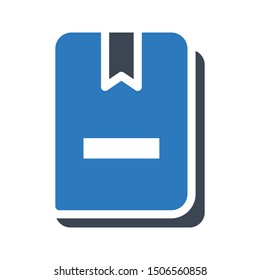 bookmark glyph colour vector icon