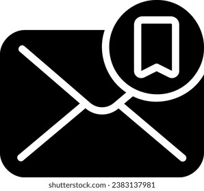 bookmark glyph icon illustration vector