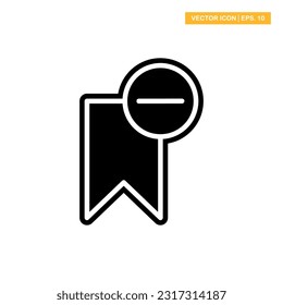 Bookmark glyph icon vector design illustration
