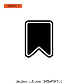 Bookmark glyph icon vector illustration design