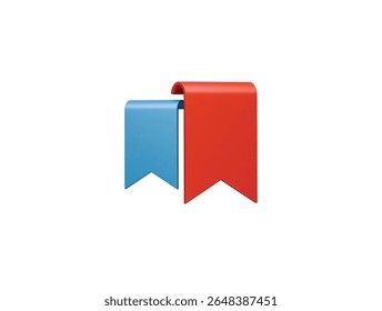 bookmark icon 3d illustration render