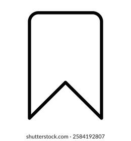 Bookmark icon Art design illustration