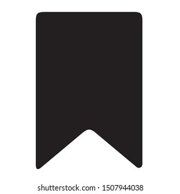 bookmark icon black simple rounded corners 