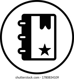 Bookmark icon / black vector design