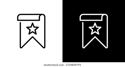 Ícone de indicador em preto e branco