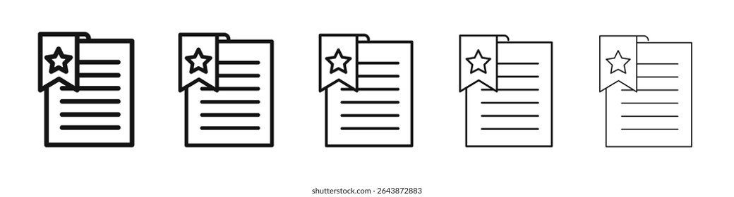 Bookmark icon black and white vector sign
