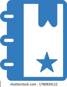 Bookmark icon / blue vector design