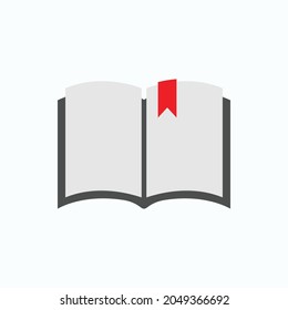 Bookmark Icon. Book Label, Reminder Symbol  - Vector. 