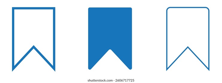 Bookmark icon. bookmarks for phone vector icon. bookmark for internet online views. Social media flat icon. Vector illustration.