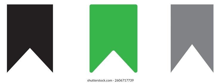 Bookmark icon. bookmarks for phone vector icon. bookmark for internet online views. Social media flat icon. Vector illustration.