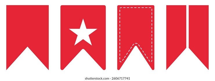 Bookmark icon. bookmarks for phone vector icon. bookmark for internet online views. Social media flat icon. Vector illustration.