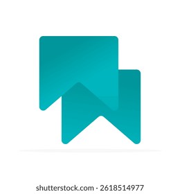 bookmark icon, colored flat vector. Modern and minimalist design.