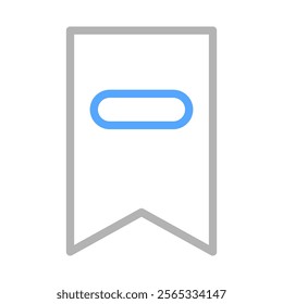 Bookmark icon. Concept of saving, tagging, and organizing information.