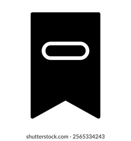 Bookmark icon. Concept of saving, tagging, and organizing.