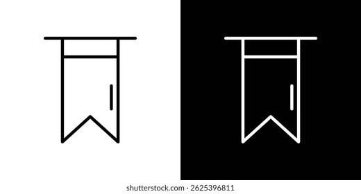 Trazo del concepto del icono del marcador sobre fondo blanco